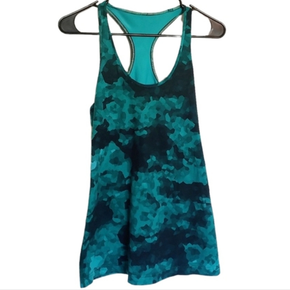 Lululemon Green Raceback Tank Top
